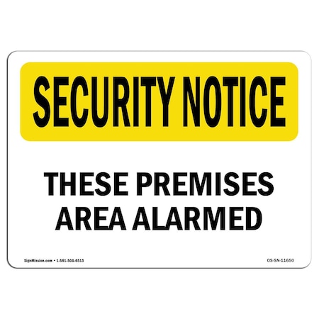 OSHA SECURITY NOTICE, 5 Height, 7 Width, Decal